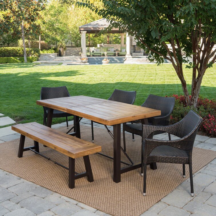 Wayfair outdoor best sale furniture dining sets